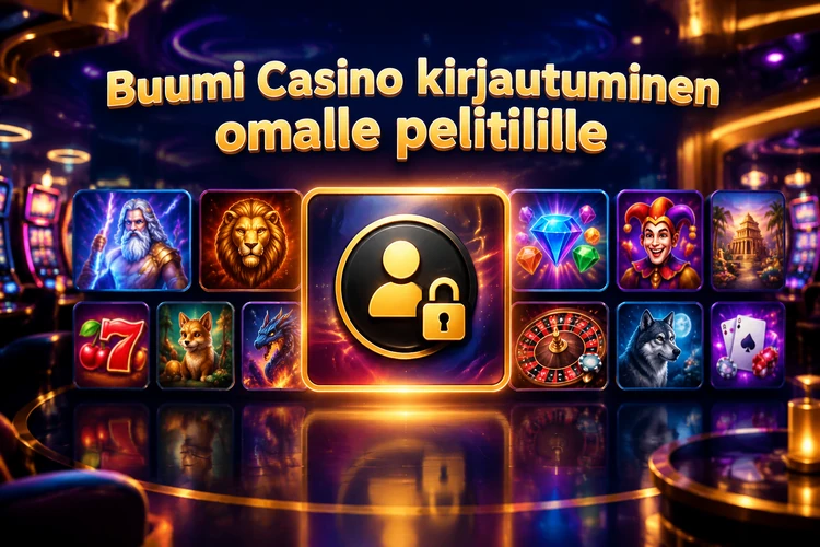 Buumi Casino kirjautuminen omalle pelitilille